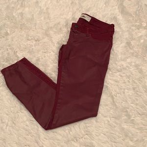 Hollister  Faux Leather Front jeans size 3
